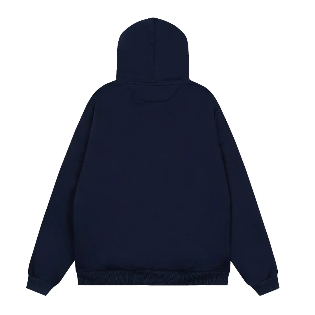 P300 Top Quality" Style Number: 8103# [Ralph Lauren 20th Anniversary Badge Embroidered Deconstructed Autumn and Winter Hooded Sweatshirt] ✅Ralph Lauren Anniversary Autumn and Winter Plush Hooded Sweatshirt for Men and Women ✅380g 100% pure cotton heavy-grabbed cloud velvet ✅Three-layer hidden partial placket Reactive dyeing D65 raw cotton double herringbone belt Wide and narrow partitions ✅Single color single version High-precision embroidery Same as original order ✅Simple upper body, easy to match, ootd must-have, versatile, recommended for couples to wear when traveling ~ Size: S-XL Color: White Navy
